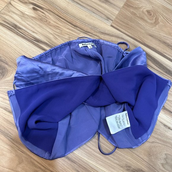 Reformation Beba Silk Two Piece + Jacaranda - Picture 5 of 9